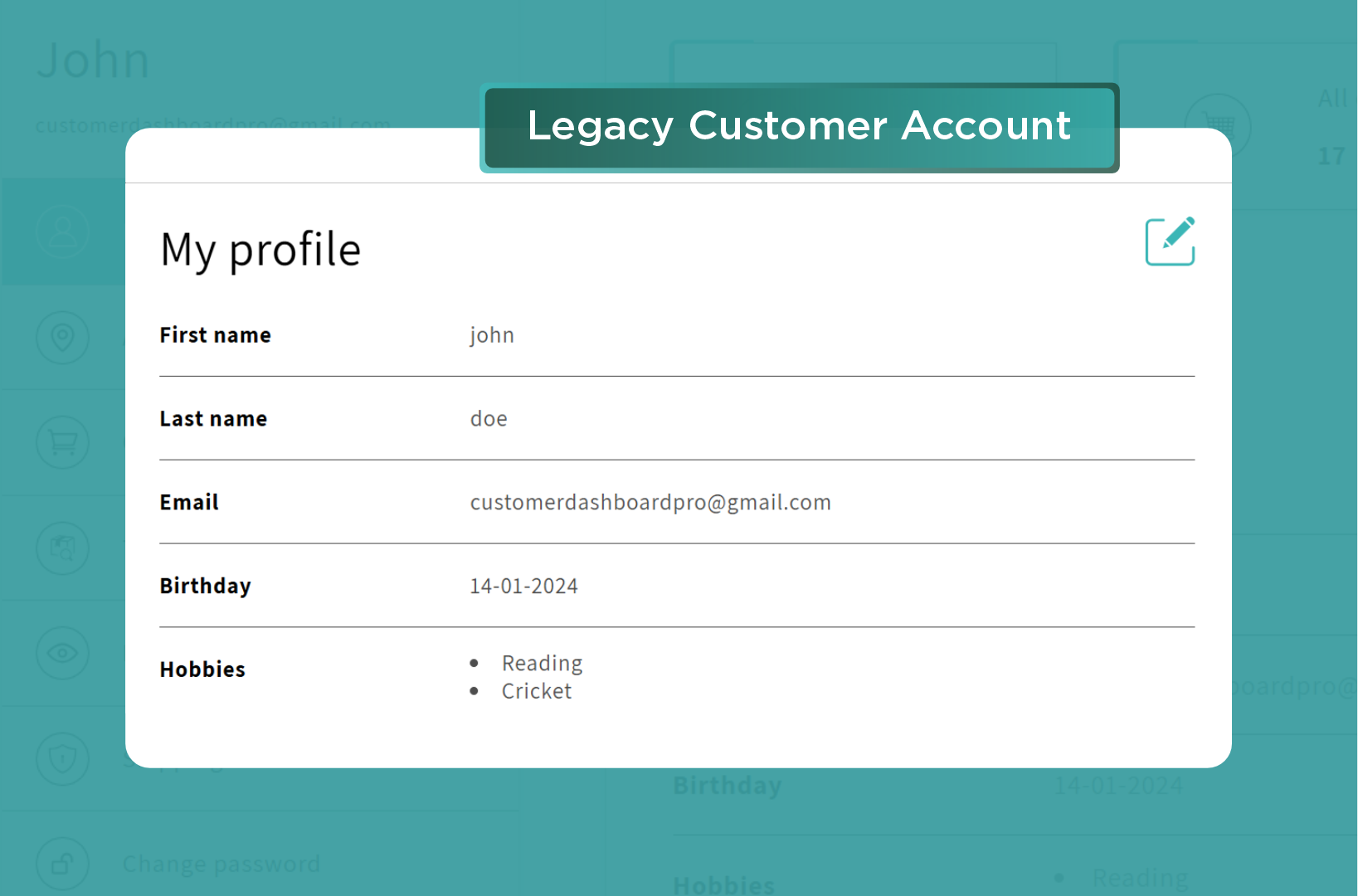 Profile setup