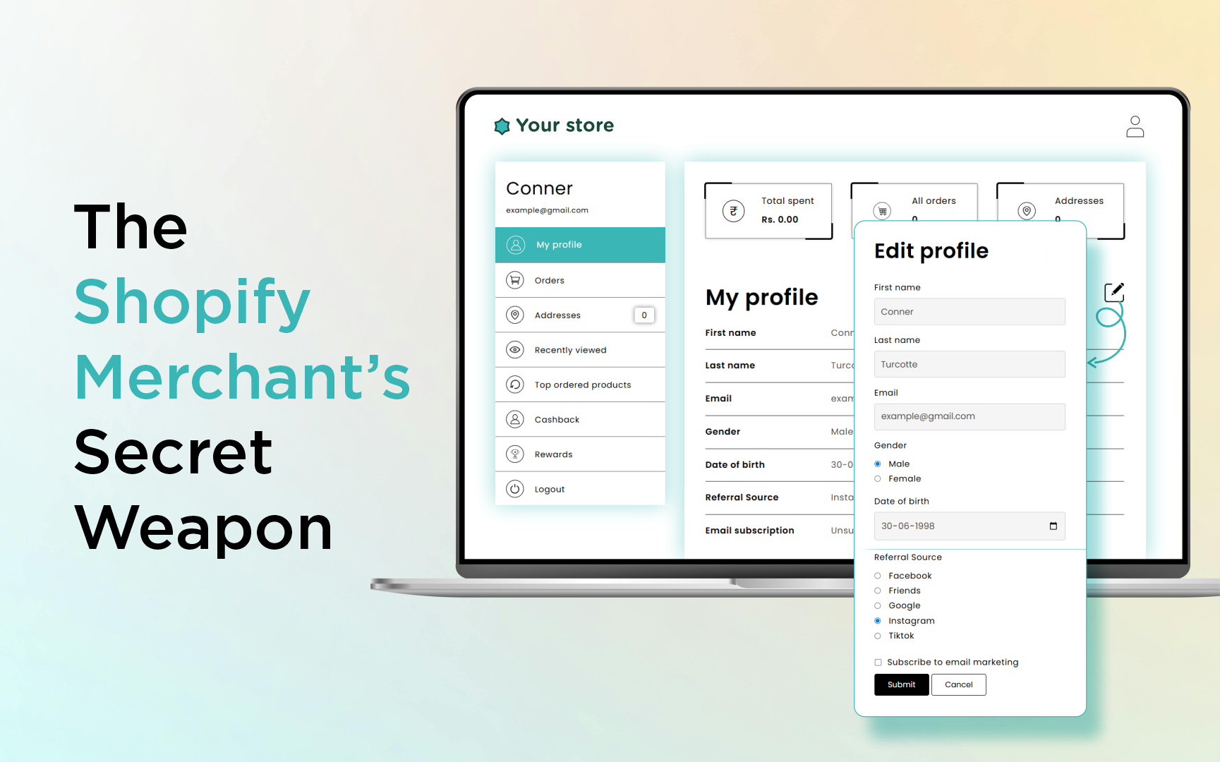 Shopify Account Dashboard Customization: A 2026 Guide to Custom Metafields