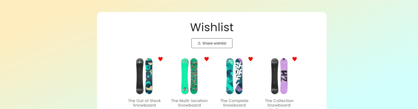 Wishlist Feature (All Accounts)