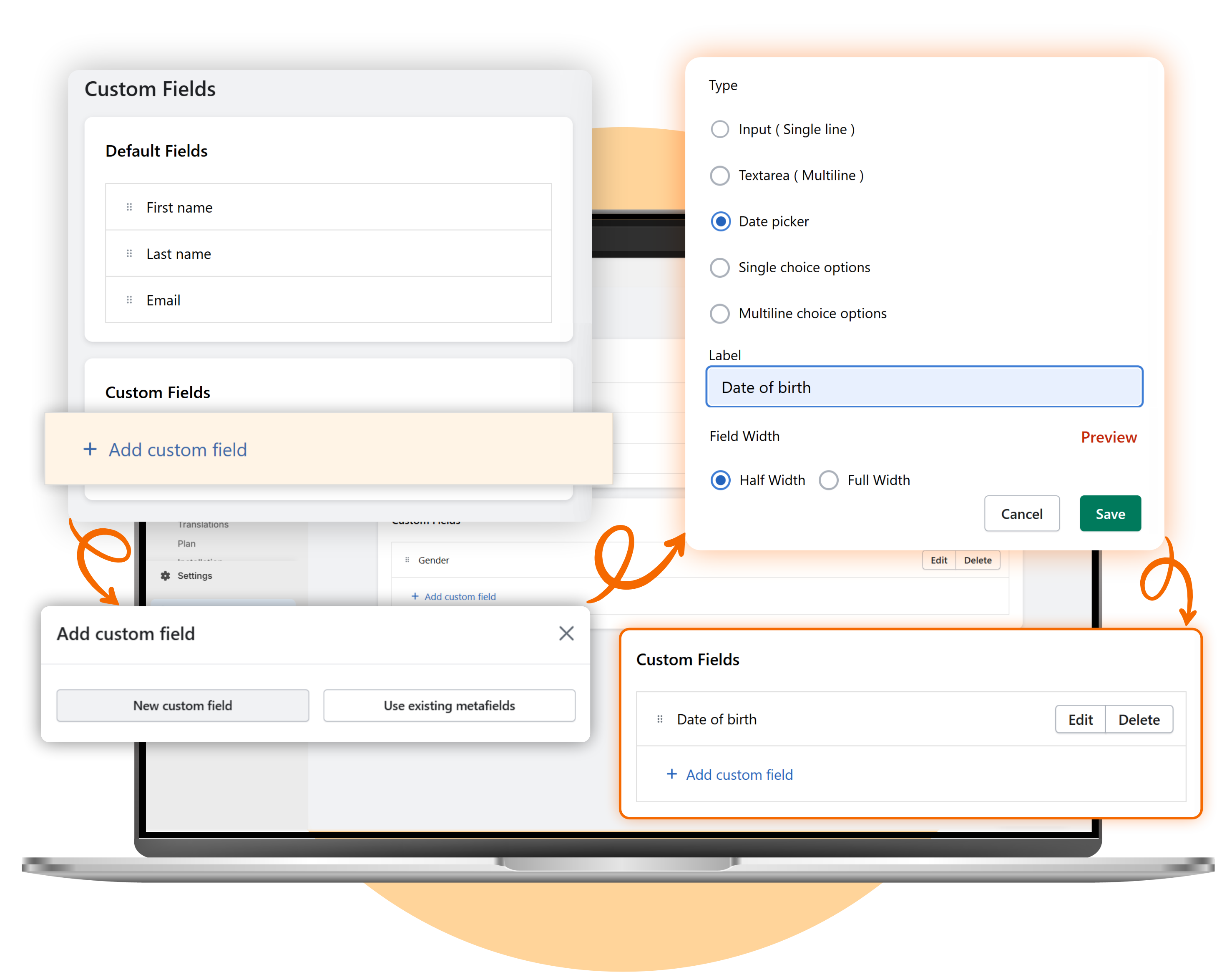 Custom Fields Customer Dashboard Pro