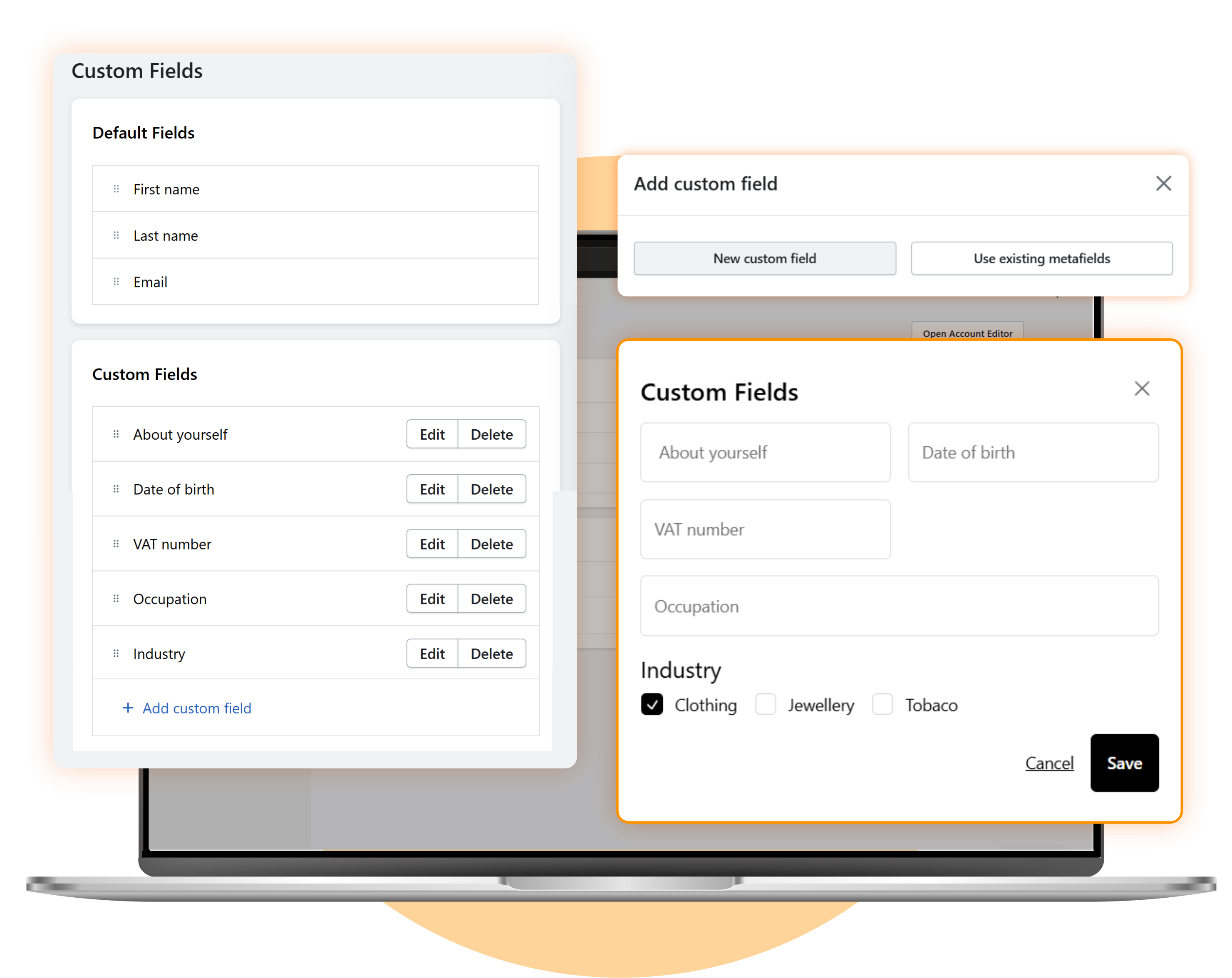 Custom Fields With Customer Dashboard Pro